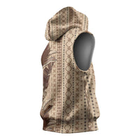 Women's Day Samoa Malu Tattoo Inspired Mix Teuila Sleeveless Hoodie Vintage Tapa