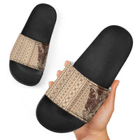 Women's Day Samoa Malu Tattoo Inspired Mix Teuila Slide Sandals Vintage Tapa