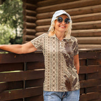 Women's Day Samoa Malu Tattoo Inspired Mix Teuila Women Polo Shirt Vintage Tapa