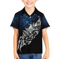 Maori Matariki Hawaiian Shirt Landscape Styled Fern - Galaxy