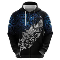 Maori Matariki Hoodie Landscape Styled Fern - Galaxy