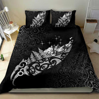 Maori Matariki Bedding Set Landscape Styled Fern - Monochrome