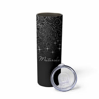 Maori Matariki Skinny Tumbler Landscape Styled Fern - Monochrome