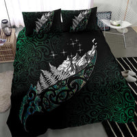 Maori Matariki Bedding Set Landscape Styled Fern - Paua Shell