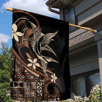 Samoa Manuia le Aso Tuto'atasi Garden Flag Siapo Mamanu Mix Tatau Marlin