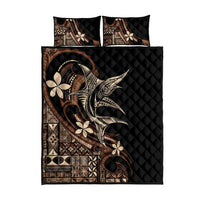 Samoa Manuia le Aso Tuto'atasi Quilt Bed Set Siapo Mamanu Mix Tatau Marlin