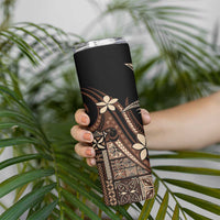 Samoa Manuia le Aso Tuto'atasi Skinny Tumbler Siapo Mamanu Mix Tatau Marlin LT7 - Polynesian Pride