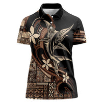 Samoa Manuia le Aso Tuto'atasi Women Polo Shirt Siapo Mamanu Mix Tatau Marlin