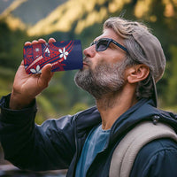 Samoa Manuia le Aso Tuto'atasi 4 in 1 Can Cooler Tumbler Siapo Mamanu Mix Tatau Marlin - Flag Color