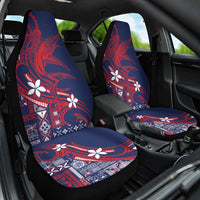 Samoa Manuia le Aso Tuto'atasi Car Seat Cover Siapo Mamanu Mix Tatau Marlin - Flag Color LT7 One Size Blue - Polynesian Pride