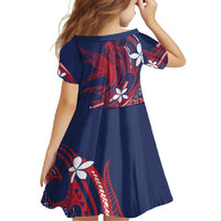 Samoa Manuia le Aso Tuto'atasi Family Matching Off Shoulder Maxi Dress and Hawaiian Shirt Siapo Mamanu Mix Tatau Marlin - Flag Color