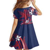 Samoa Manuia le Aso Tuto'atasi Family Matching Tank Maxi Dress and Hawaiian Shirt Siapo Mamanu Mix Tatau Marlin - Flag Color