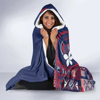 Samoa Manuia le Aso Tuto'atasi Hooded Blanket Siapo Mamanu Mix Tatau Marlin - Flag Color