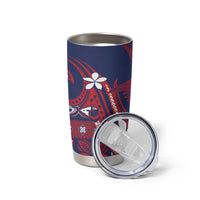 Samoa Manuia le Aso Tuto'atasi Tumbler Cup Siapo Mamanu Mix Tatau Marlin - Flag Color