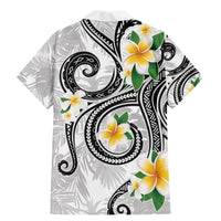 Kanaka Maoli Hawaii Plumeria Family Matching Mermaid Dress and Hawaiian Shirt Dancing Tentacles White Style