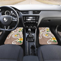 Kanaka Maoli Hawaii Plumeria Car Mats Dancing Tentacles Beige Style LT7