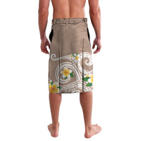 Kanaka Maoli Hawaii Plumeria Lavalava Dancing Tentacles Beige Style