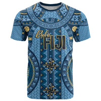 Bula Fiji Vintage T Shirt Prussian Blue Masi Motifs