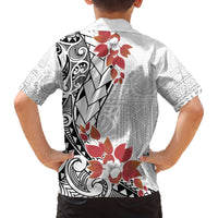 Bula Fiji Day Family Matching Puletasi and Hawaiian Shirt Tagimaucia on Masi Pattern LT7 - Polynesian Pride