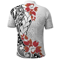 Bula Fiji Day Polo Shirt Tagimaucia on Masi Pattern LT7 - Polynesian Pride