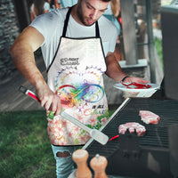 Fight Cancer In All Colors Apron Plumeria Mix Tapa Pattern