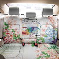 Fight Cancer In All Colors Back Car Seat Cover Plumeria Mix Tapa Pattern