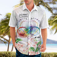 Fight Cancer In All Colors Hawaiian Shirt Plumeria Mix Tapa Pattern