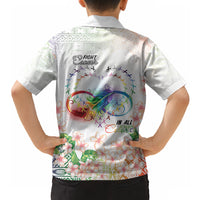 Fight Cancer In All Colors Hawaiian Shirt Plumeria Mix Tapa Pattern