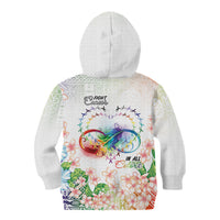 Fight Cancer In All Colors Kid Hoodie Plumeria Mix Tapa Pattern