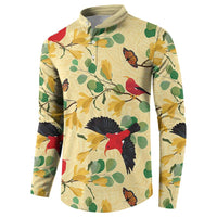 Aloha Hawaii Button Sweatshirt I'iwi on Mamane Pastel Cream