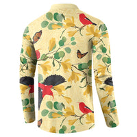 Aloha Hawaii Button Sweatshirt I'iwi on Mamane Pastel Cream