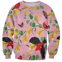 Aloha Hawaii Sweatshirt I'iwi on Mamane Pastel Pink