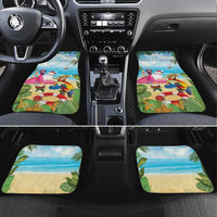 Have Yourself A Beachy Little Christmas Car Mats with Santa Chilling - Polynesian Pride