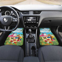Have Yourself A Beachy Little Christmas Car Mats with Santa Chilling - Polynesian Pride