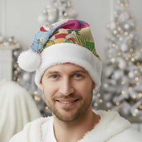 Have Yourself A Beachy Little Christmas Santa Hat with Santa Chilling - Polynesian Pride
