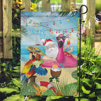 Have Yourself A Beachy Little Christmas Garden Flag with Santa Chilling - Polynesian Pride