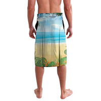Have Yourself A Beachy Little Christmas Lavalava with Santa Chilling - Polynesian Pride