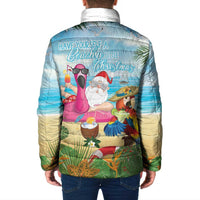 Have Yourself A Beachy Little Christmas Padded Jacket with Santa Chilling - Polynesian Pride