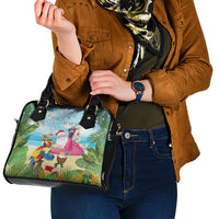 Have Yourself A Beachy Little Christmas Shoulder Handbag with Santa Chilling - Polynesian Pride