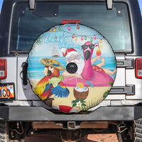 Have Yourself A Beachy Little Christmas Spare Tire Cover with Santa Chilling - Polynesian Pride