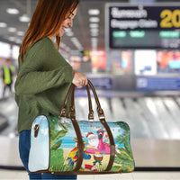 Have Yourself A Beachy Little Christmas Travel Bag with Santa Chilling - Polynesian Pride