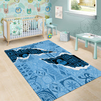 Bula Fiji Tapa Mix Christmas Area Rug Vintage Style LT7 - Polynesian Pride