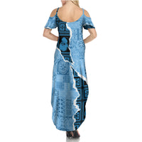 Bula Fiji Tapa Mix Christmas Family Matching Summer Maxi Dress and Hawaiian Shirt Vintage Style LT7 - Polynesian Pride