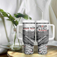 Aotearoa Personalized Tumbler With Handle Proud To Be Maori