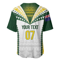 Cook Islands Rugby Custom Baseball Jersey Kuki's Aitu Champions - Polynesian Pride