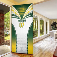 Cook Islands Rugby Custom Door Cover Kuki's Aitu Champions - Polynesian Pride