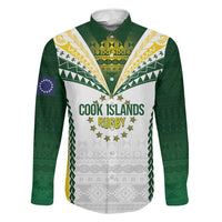 Cook Islands Rugby Custom Family Matching Long Sleeve Bodycon Dress and Hawaiian Shirt Kuki's Aitu Champions LT7 Dad's Shirt - Long Sleeve Colorful - Polynesian Pride