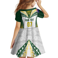 Cook Islands Rugby Custom Family Matching Off Shoulder Maxi Dress and Hawaiian Shirt Kuki's Aitu Champions LT7 - Polynesian Pride