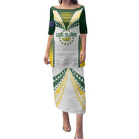 Cook Islands Rugby Custom Family Matching Puletasi and Hawaiian Shirt Kuki's Aitu Champions LT7 Mom's Dress Colorful - Polynesian Pride