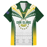 Cook Islands Rugby Custom Family Matching Short Sleeve Bodycon Dress and Hawaiian Shirt Kuki's Aitu Champions LT7 Dad's Shirt - Short Sleeve Colorful - Polynesian Pride